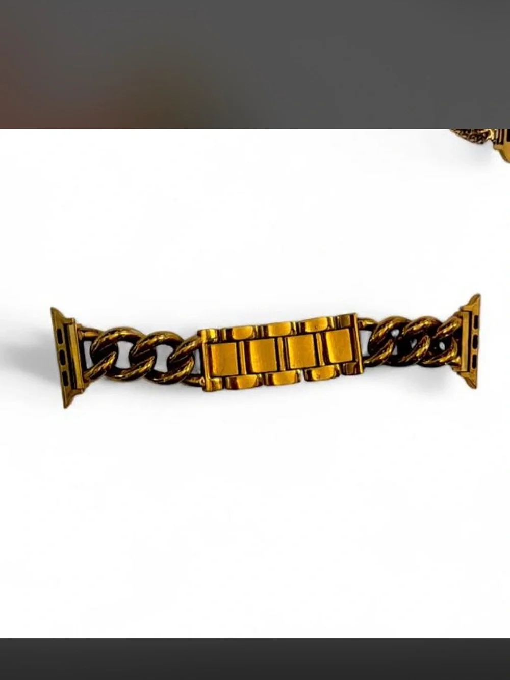 Gold Chain Band Smartwatch - Women's Fashion Wearable